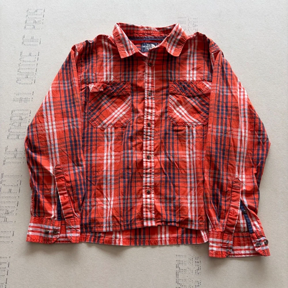 VIntage 90s The North Face Plaid Button Down Shirt